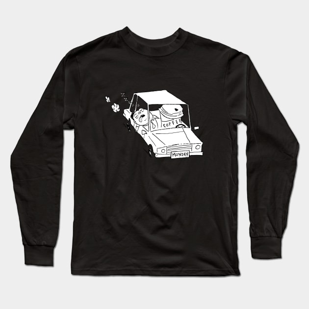 Monday Commute Long Sleeve T-Shirt by JimBryson